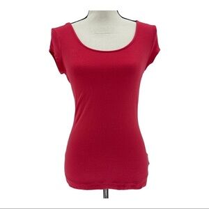 Guess Short Sleeve Bow Cut Out Back Shirt Size M